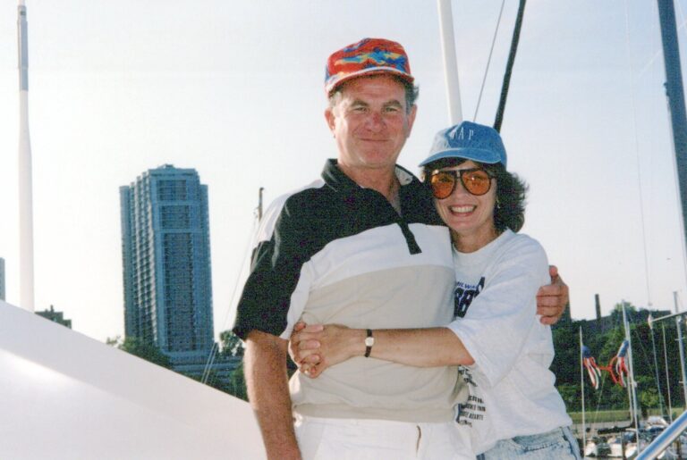 Couple on a boat
