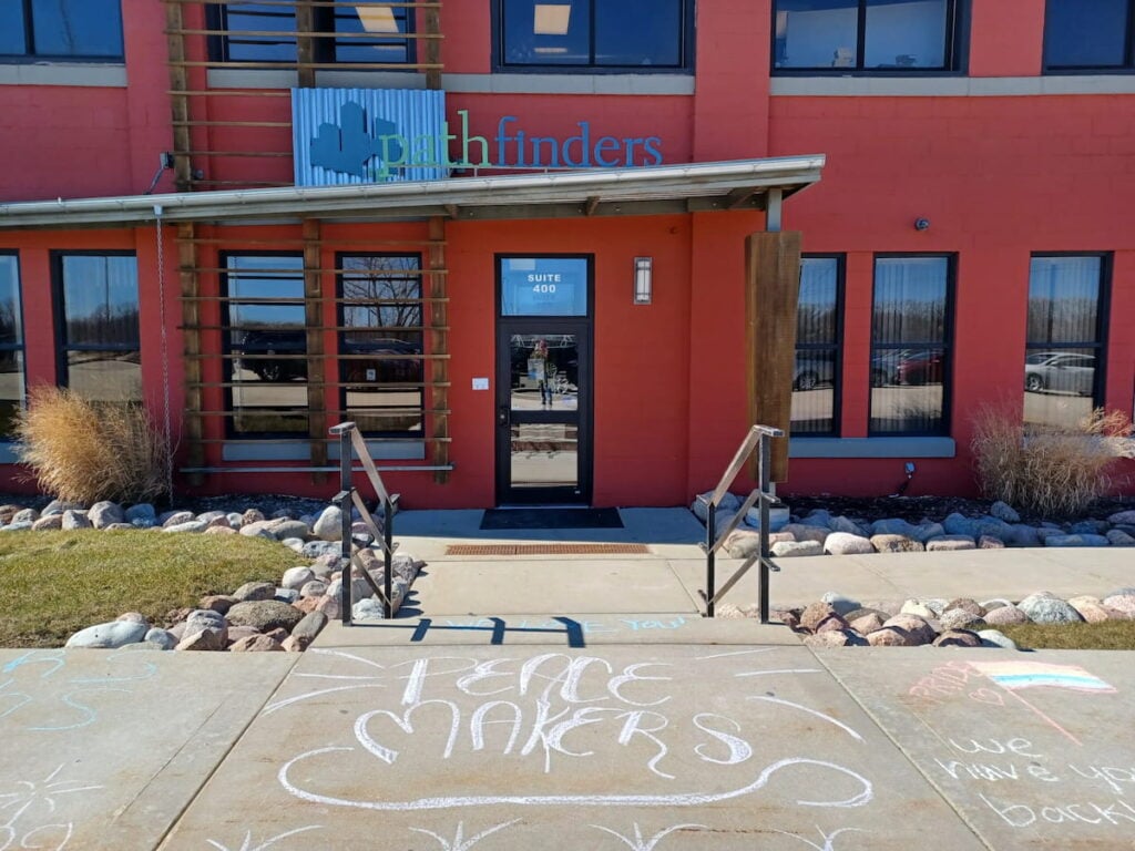 Pathfiners chalk message