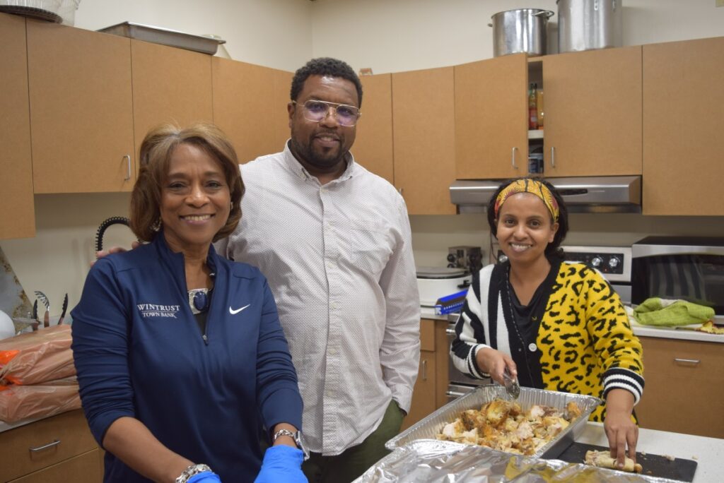Kitchen volunteers